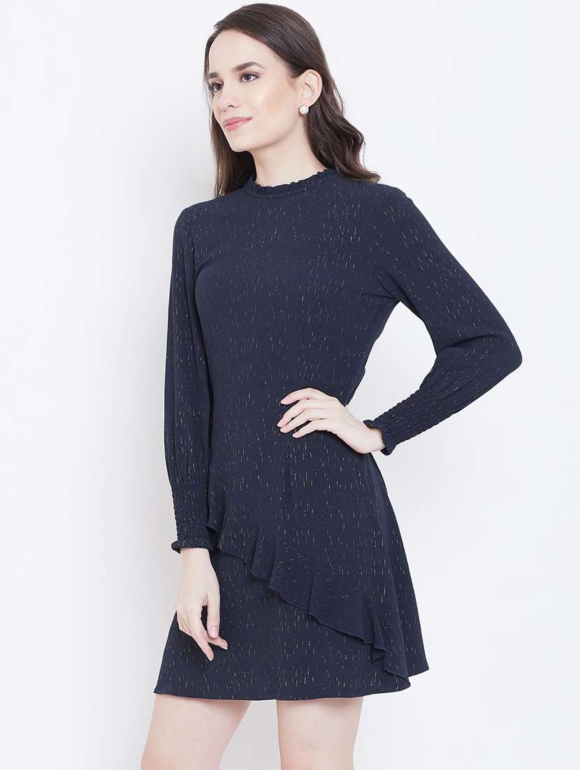 women's layered geometric dress - 16810040 -  Standard Image - 1