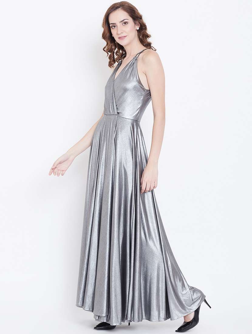 women's fit & flare solid dress - 16810050 -  Standard Image - 1