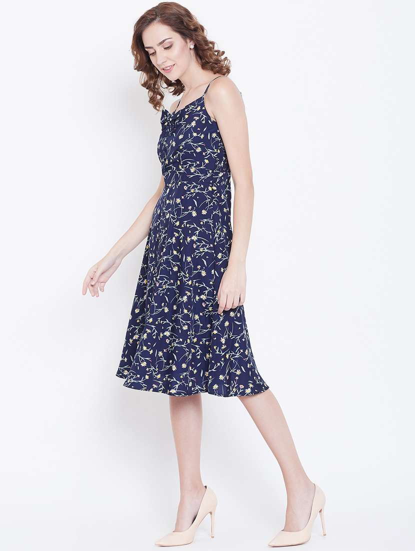 women's fit & flare floral dress - 16810052 -  Standard Image - 1