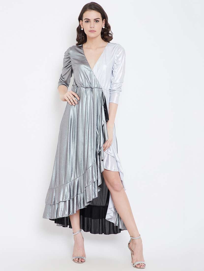 women's asymmetric midi dress