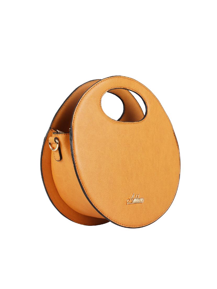 yellow leatherette regular sling bag - 16810357 - Standard Image - 4