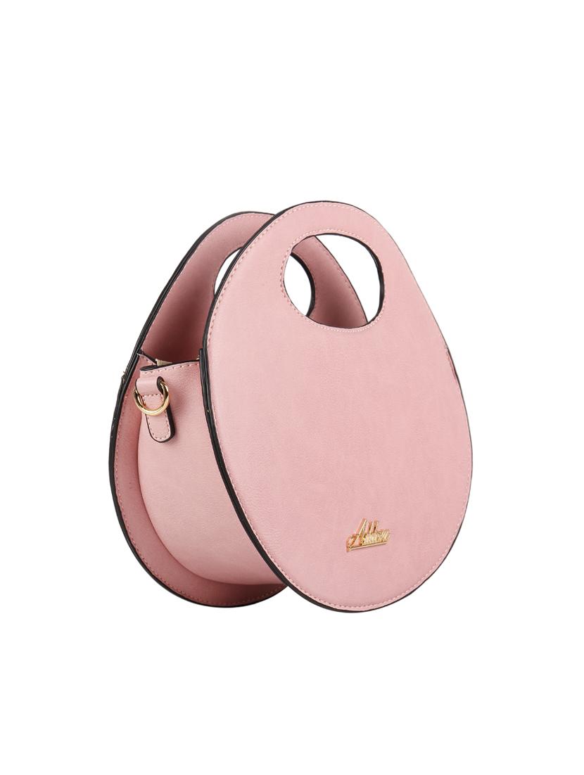pink leatherette regular sling bag - 16810359 - Standard Image - 4