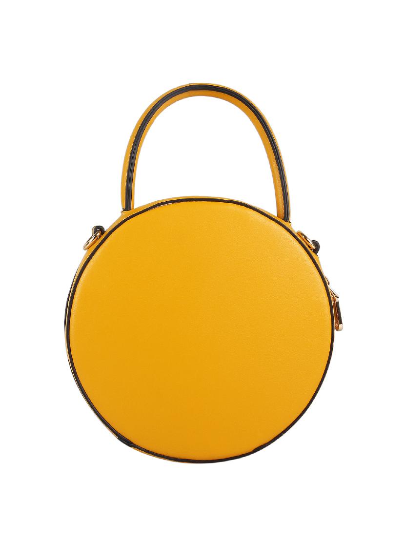 yellow leatherette regular sling bag - 16810360 - Standard Image - 1