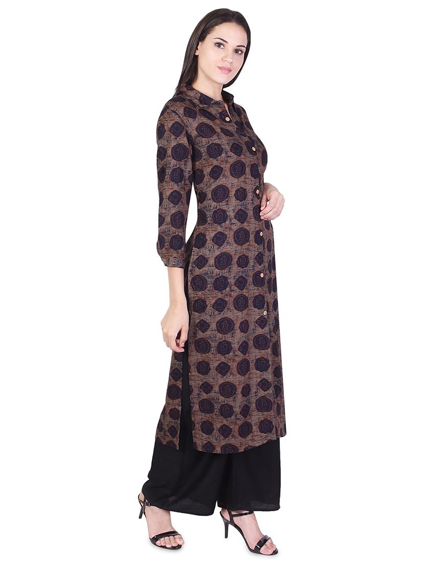 women's straight kurta - 16810676 - Standard Image - 1