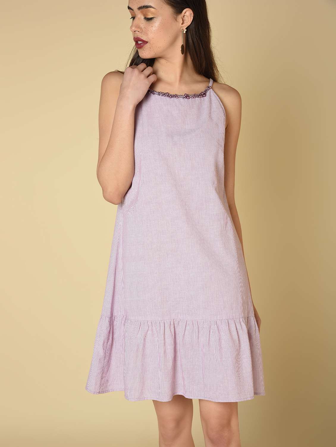 Women's Sheath Striped Dress