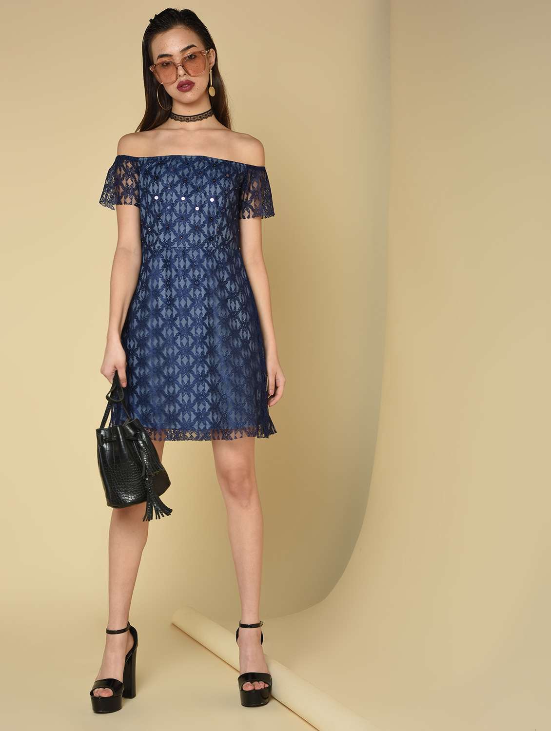 women's sheath self design dress