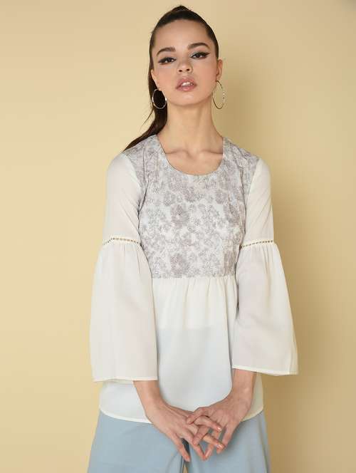 women's peplum round neck top - 16810951 -  Standard Image - 0