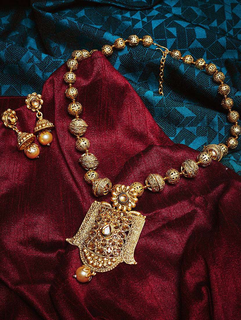  gold plated bridal necklace