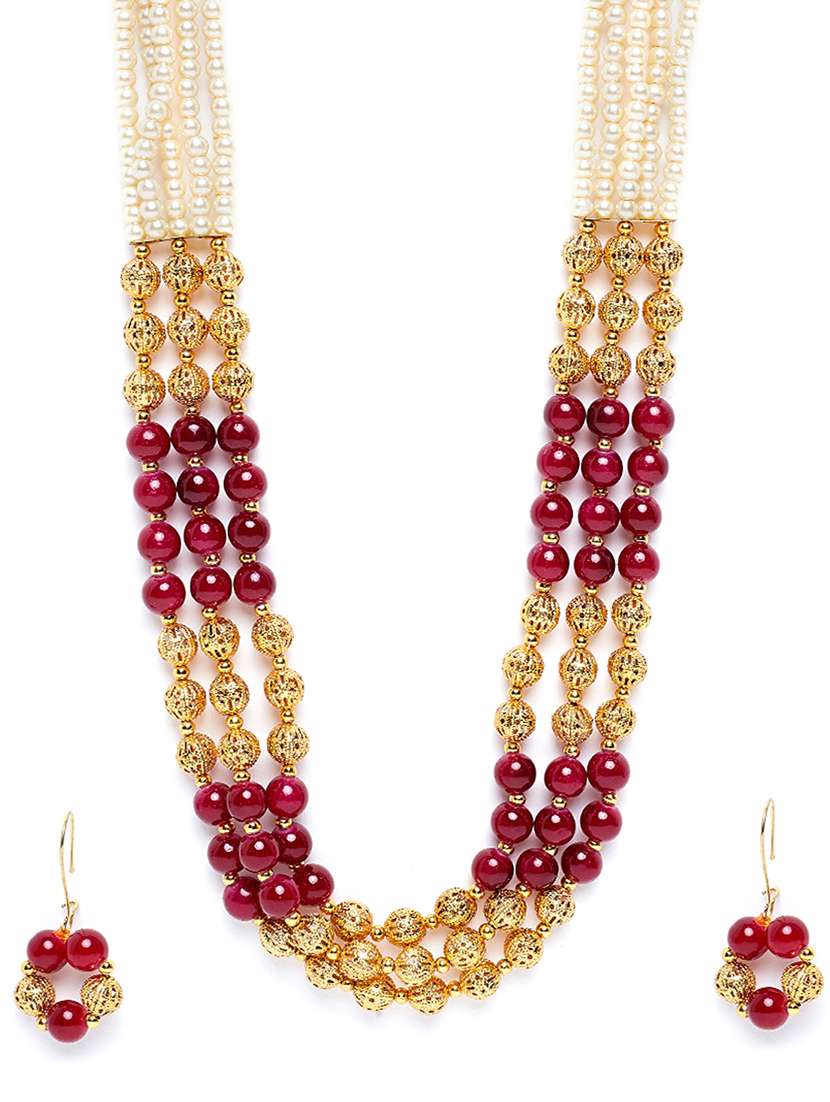 gold metal bridal necklace