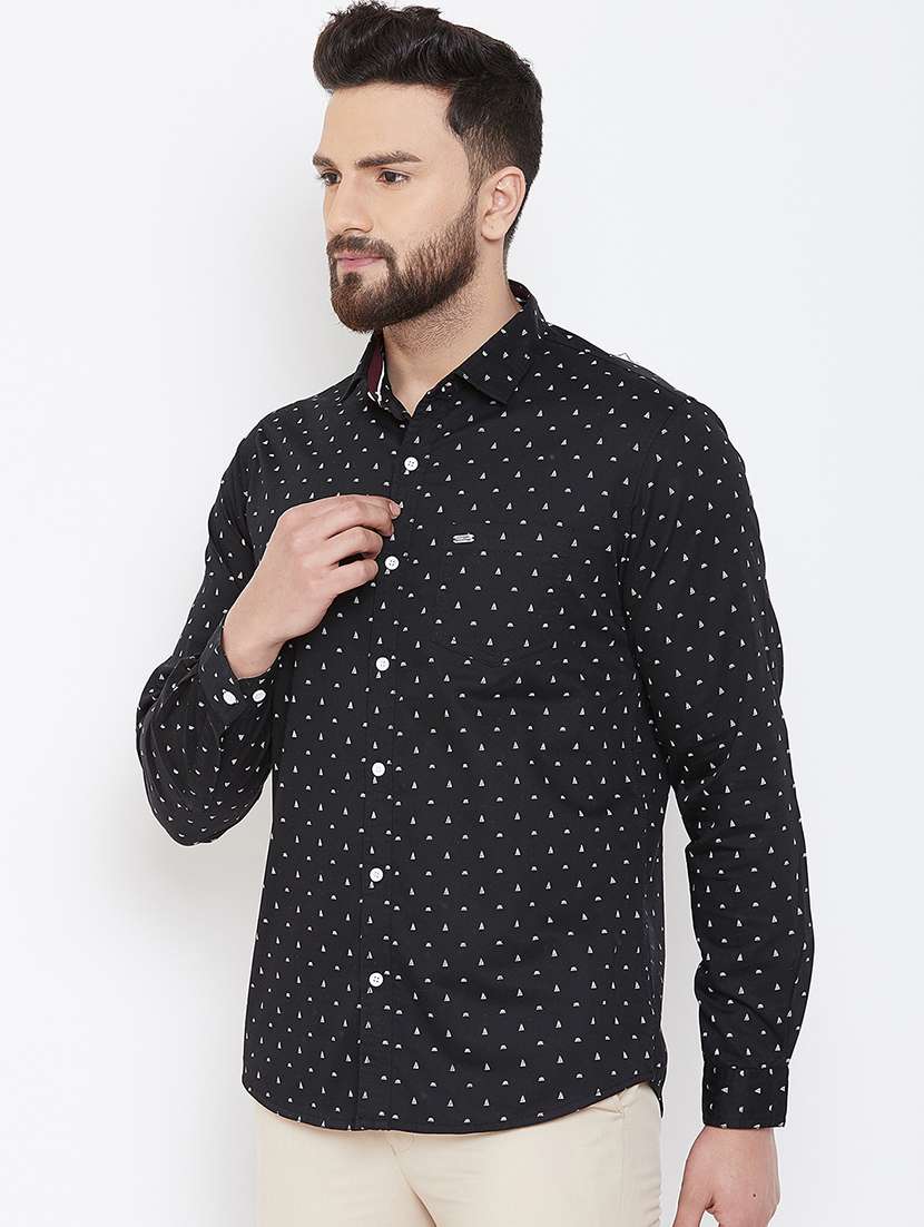 black printed casual shirt - 16812507 - Standard Image - 1