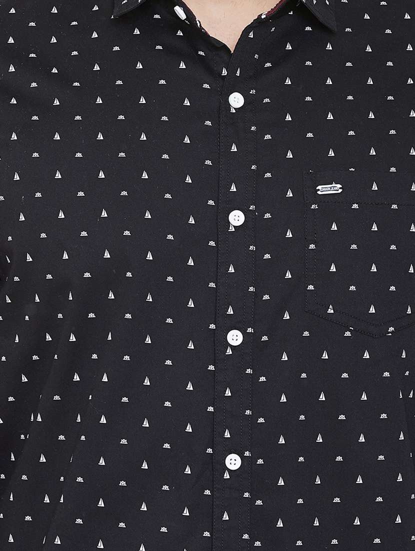 black printed casual shirt - 16812507 - Standard Image - 4