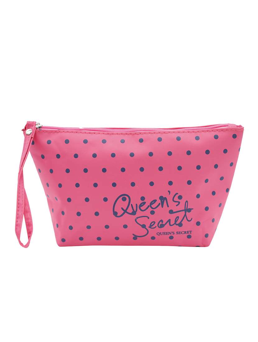 pink polyester regular pouch