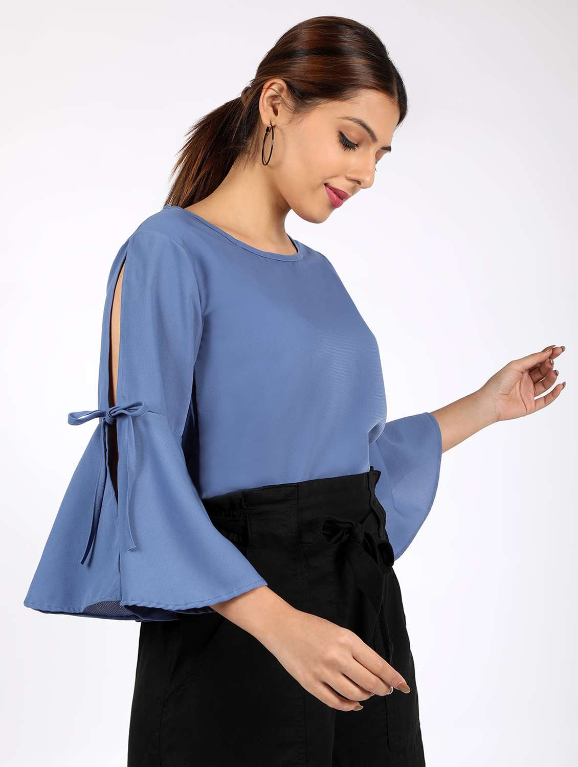 cold bell shoulder solid top 