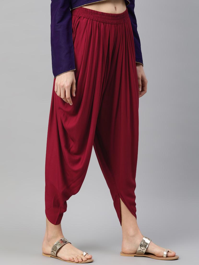 solid dhoti salwar - 16813497 - Standard Image - 1