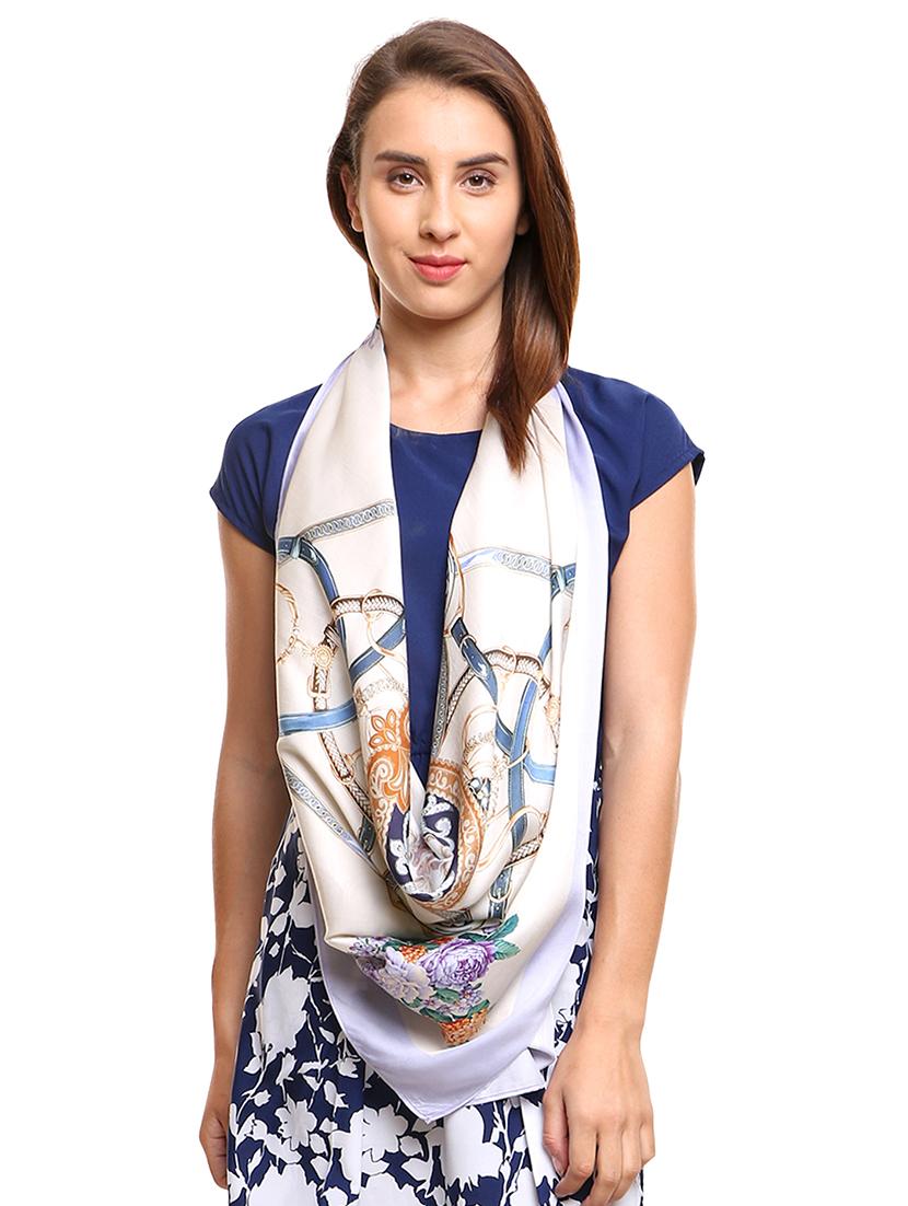 white satin scarf - 16813680 -  Zoom Image - 0