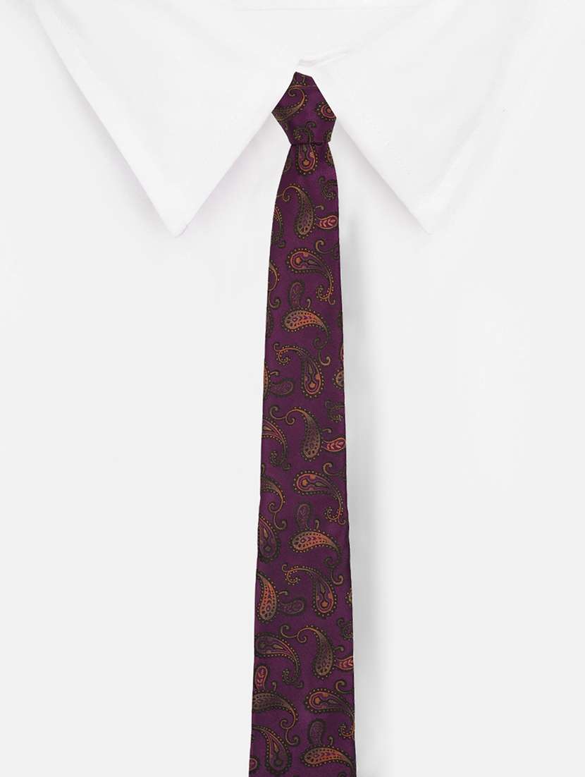 purple micro fiber tie - 16815471 -  Standard Image - 1