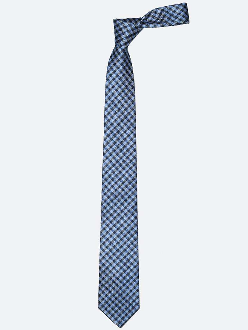 blue micro fiber tie