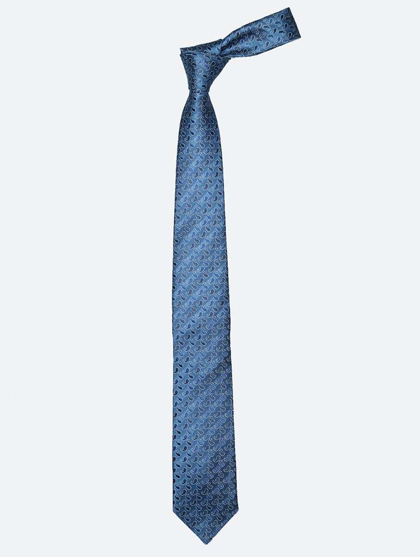 blue micro fiber tie