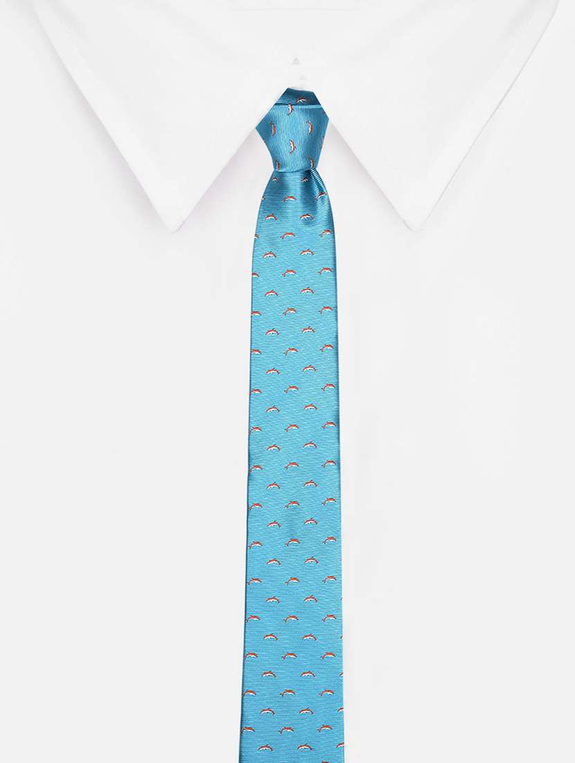 blue micro fiber tie - 16815591 -  Standard Image - 1