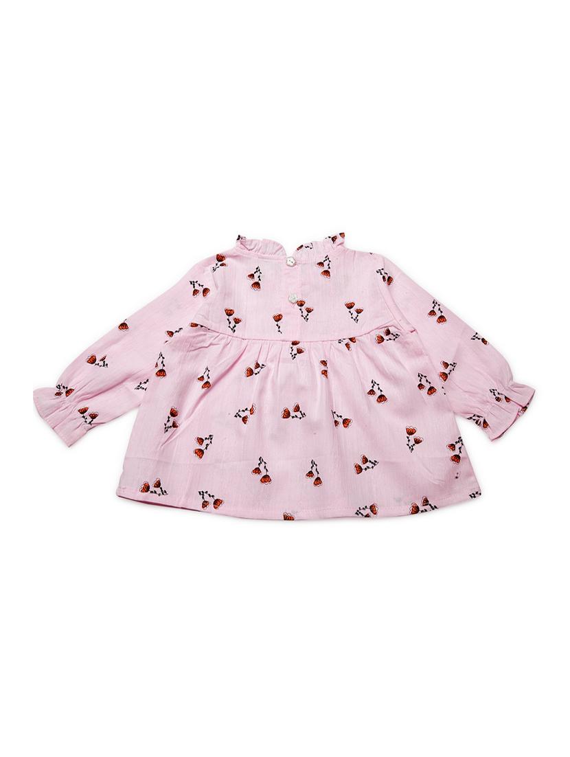 girls round neck long sleeves frock - 16817122 - Standard Image - 1