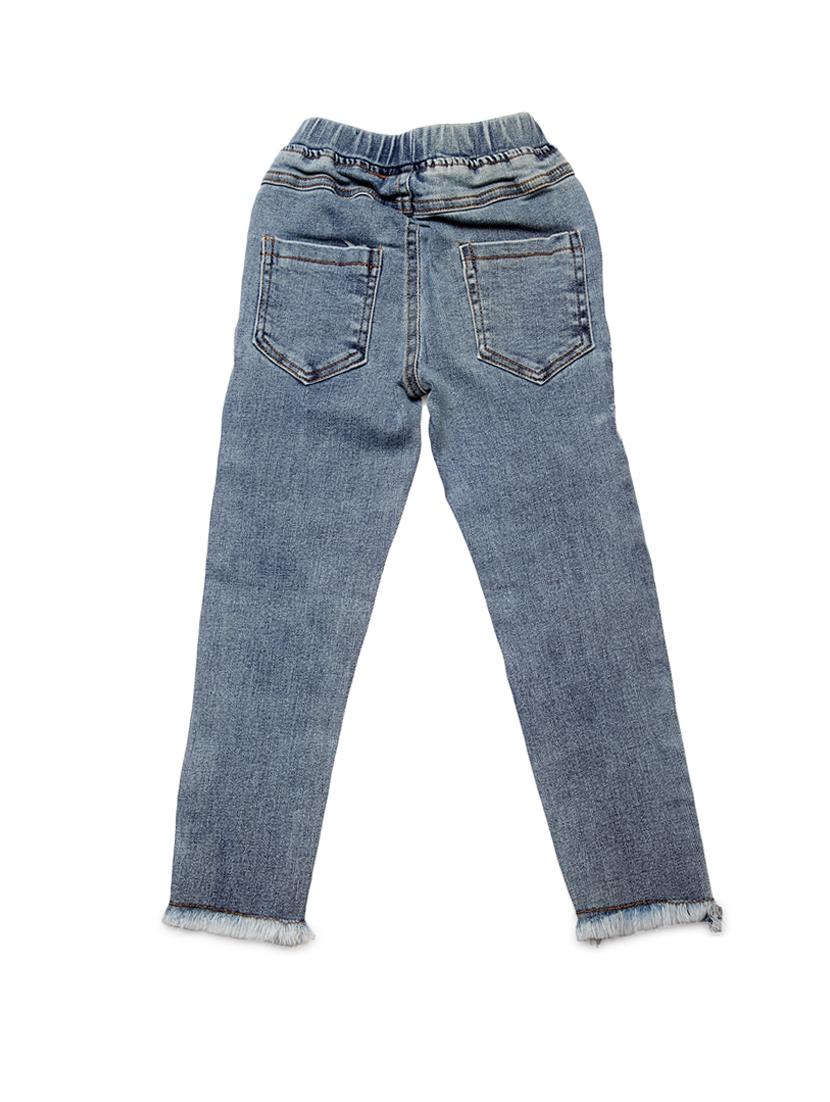 blue cotton distressed jean - 16817336 - Standard Image - 1