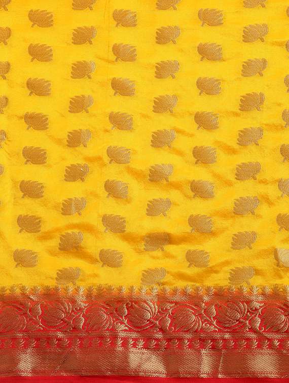 bordered mysore silk saree with blouse - 16817816 -  Standard Image - 4