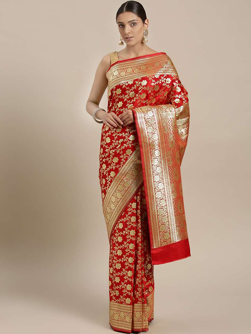women's banarasi saree with blouse