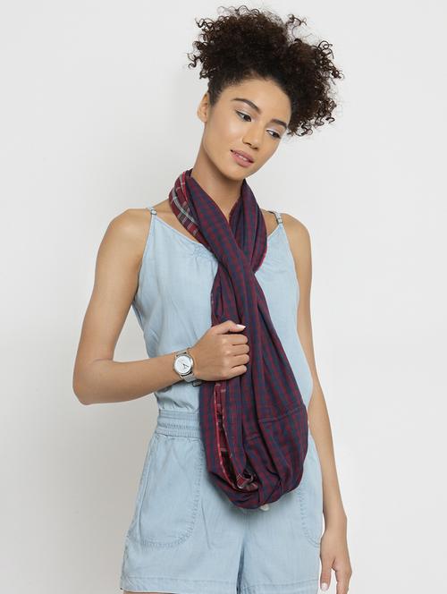 blue cotton stole - 16820973 - Standard Image - 0
