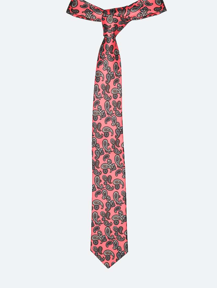 red micro fiber tie