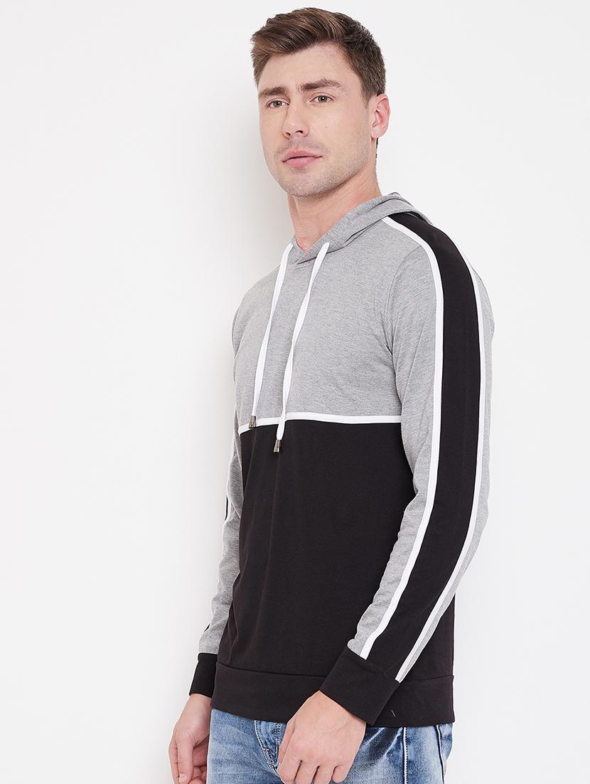 mens color block sweatshirt - 16828086 - Standard Image - 1