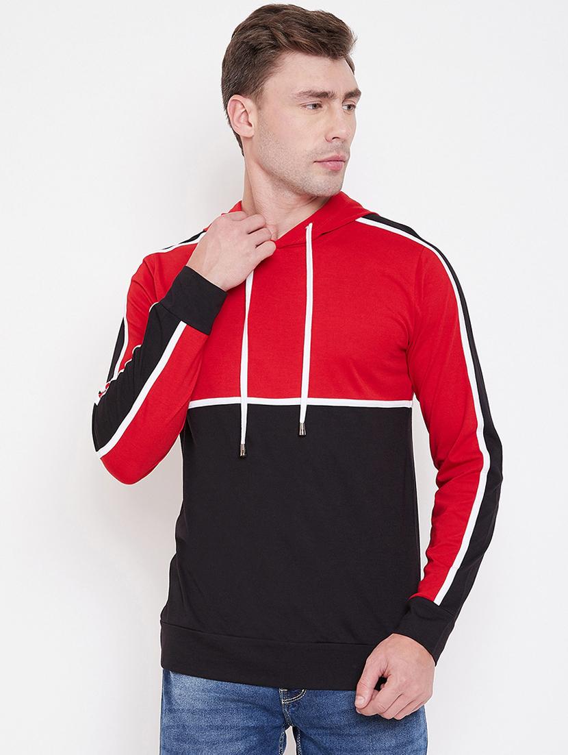 mens color block sweatshirt