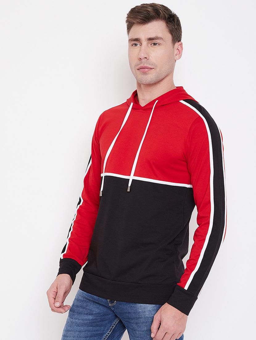 mens color block sweatshirt - 16828087 - Standard Image - 1