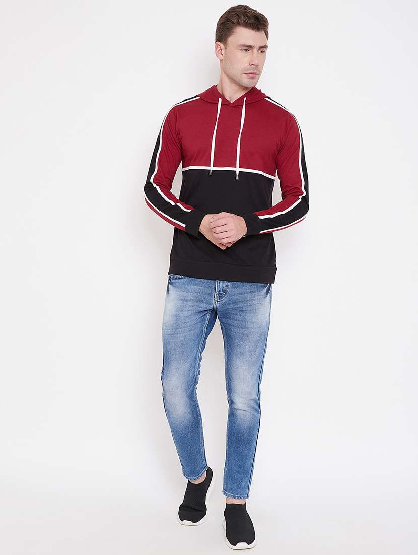mens color block sweatshirt - 16828088 -  Standard Image - 4
