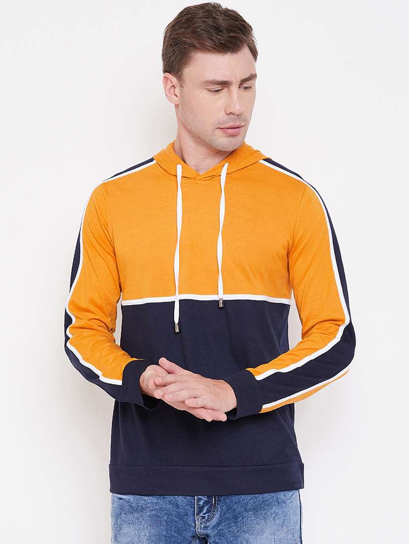 mens color block sweatshirt