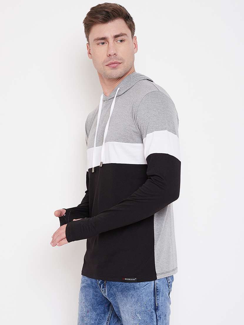 mens color block sweatshirt - 16828090 -  Standard Image - 1