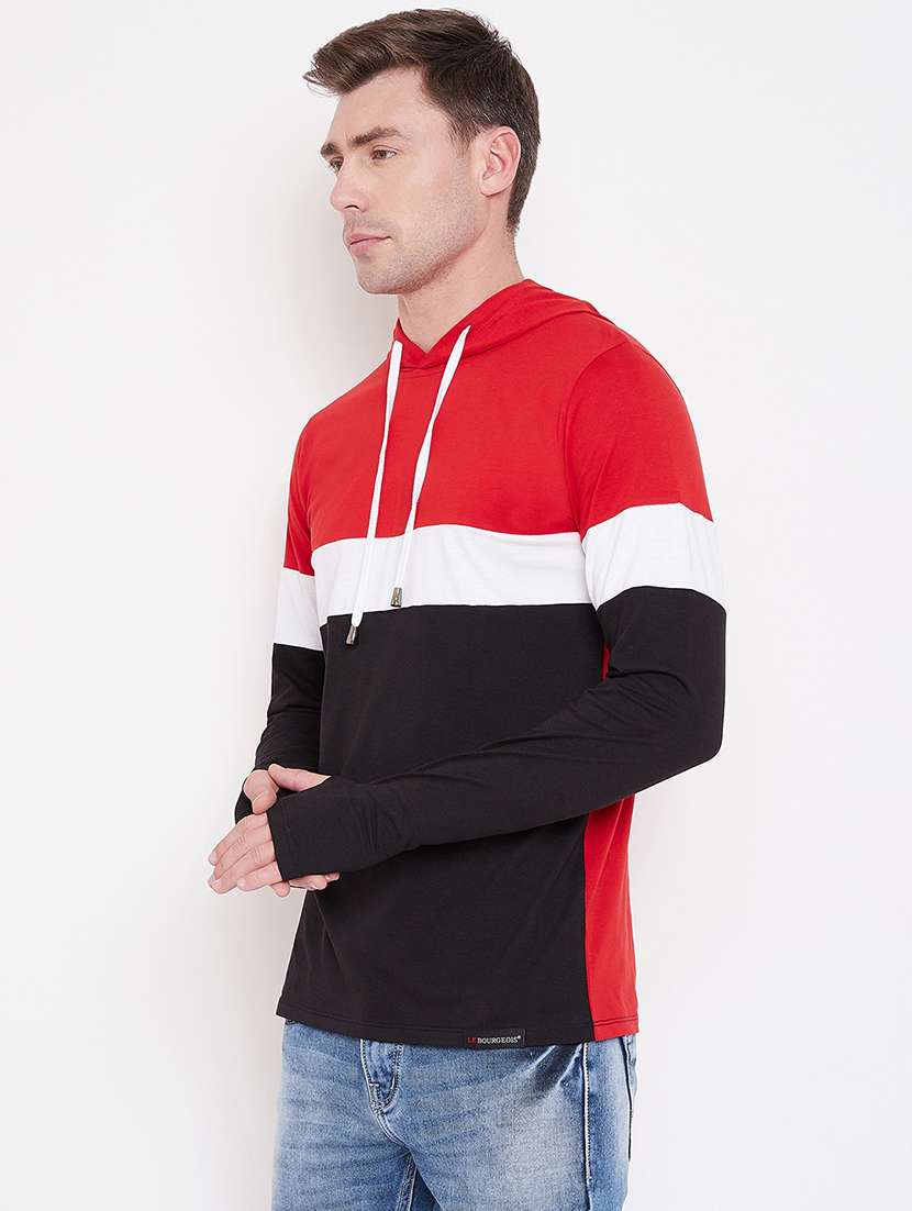 mens color block sweatshirt - 16828091 -  Standard Image - 1