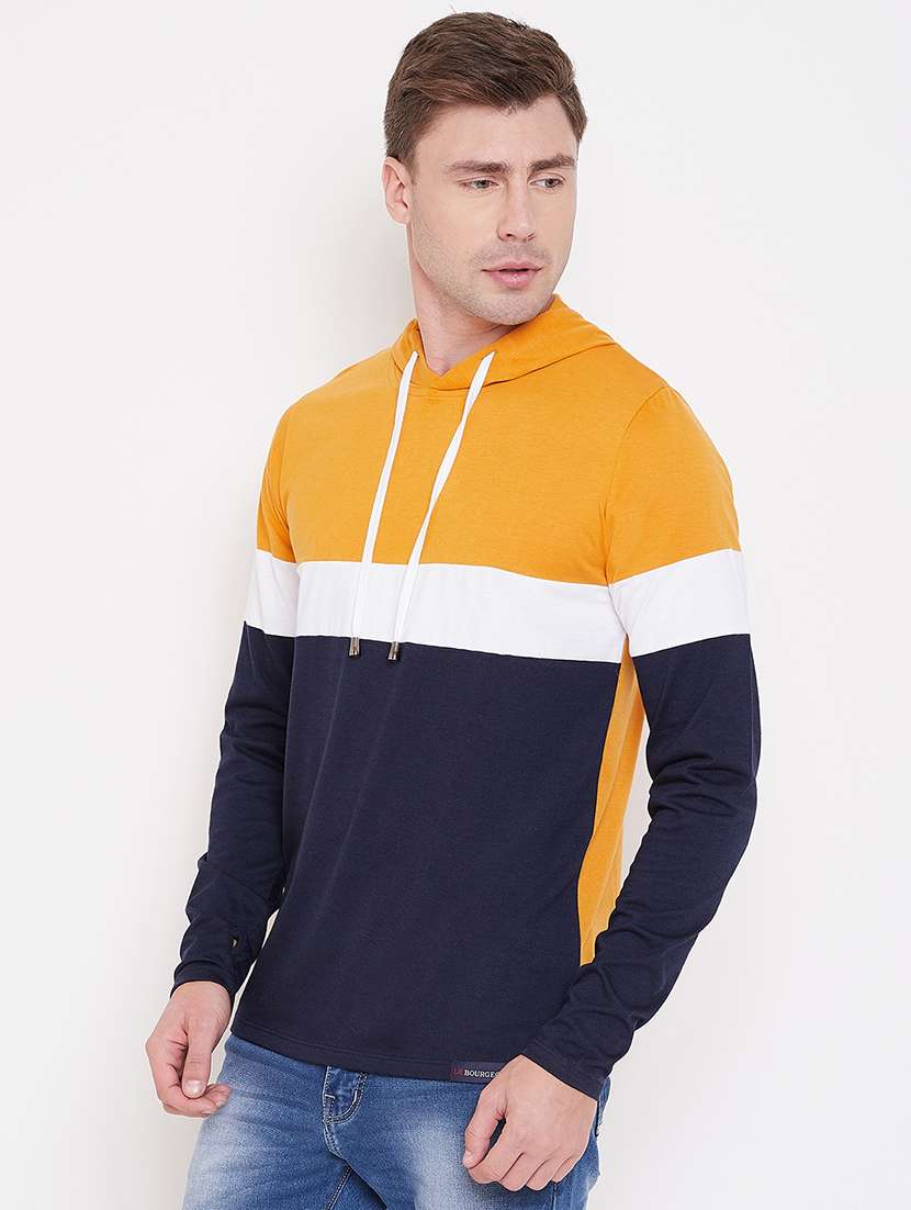 mens color block sweatshirt - 16828093 -  Standard Image - 1