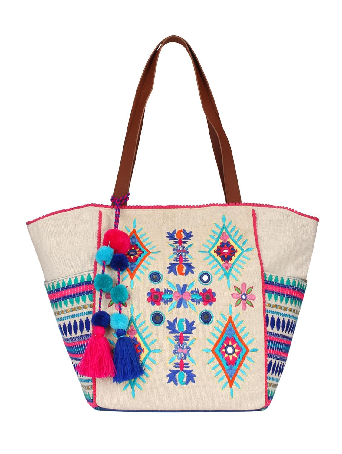 blue canvas regular tote