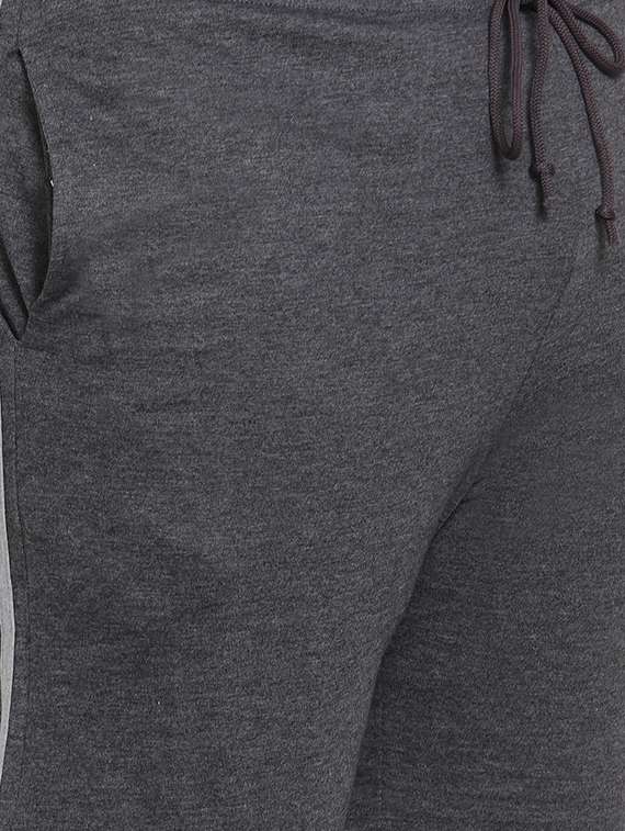 grey side striped shorts (plus size) - 16828626 - Standard Image - 4