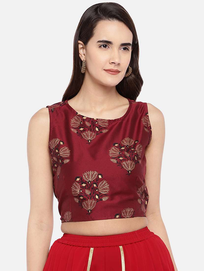 floral print blouse 