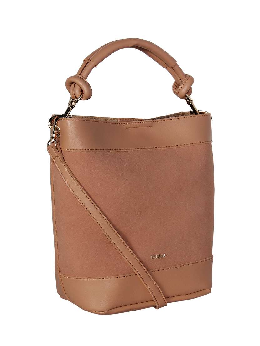 pink leatherette hobo handbag - 16829190 -  Standard Image - 4