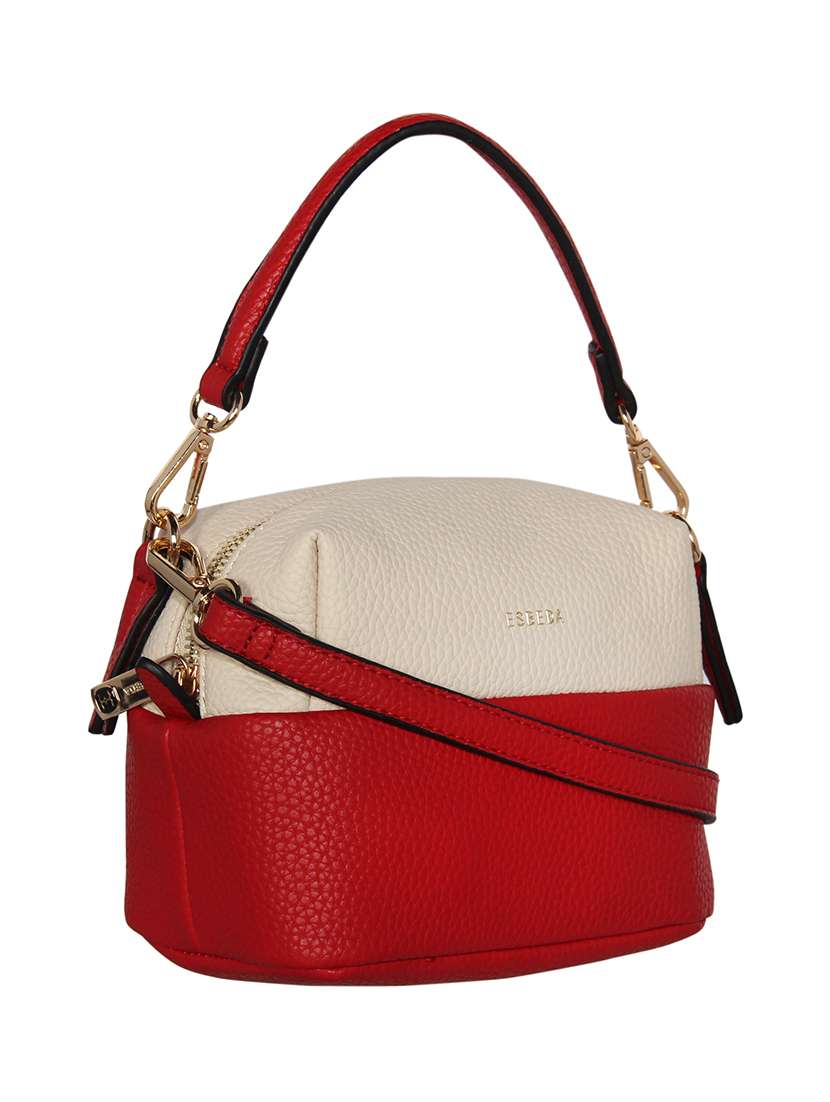 red leatherette regular sling bag - 16829207 -  Standard Image - 4