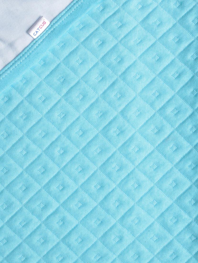 blue cotton blend bath towel - 16829210 -  Standard Image - 1