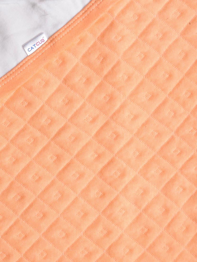orange cotton blend bath towel - 16829212 - Standard Image - 1