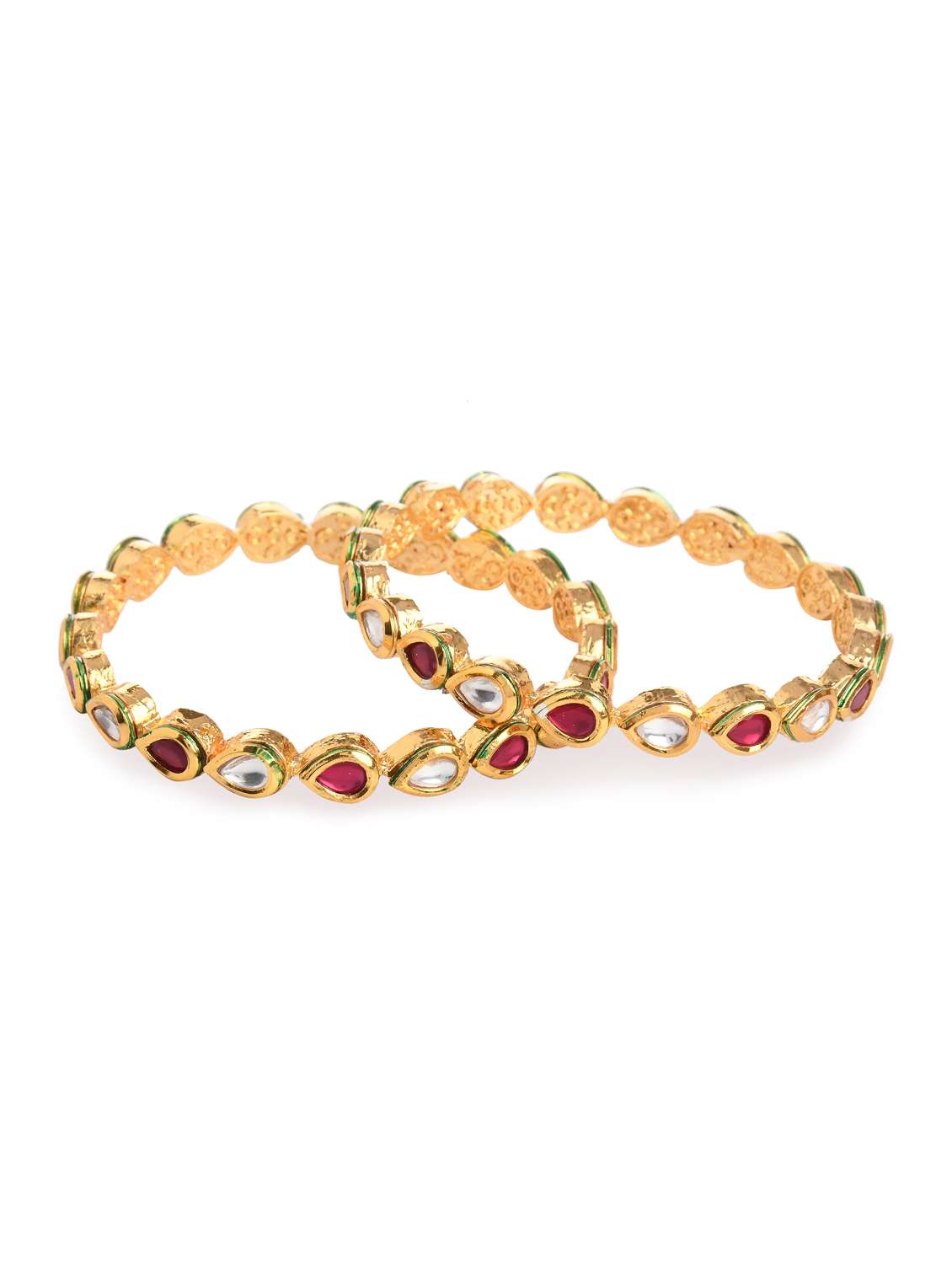red gold metal bangle
