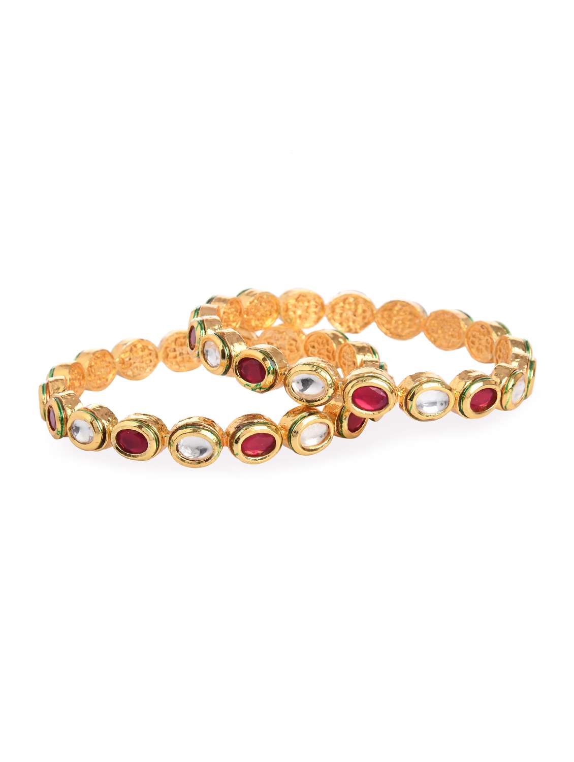 red gold metal bangle