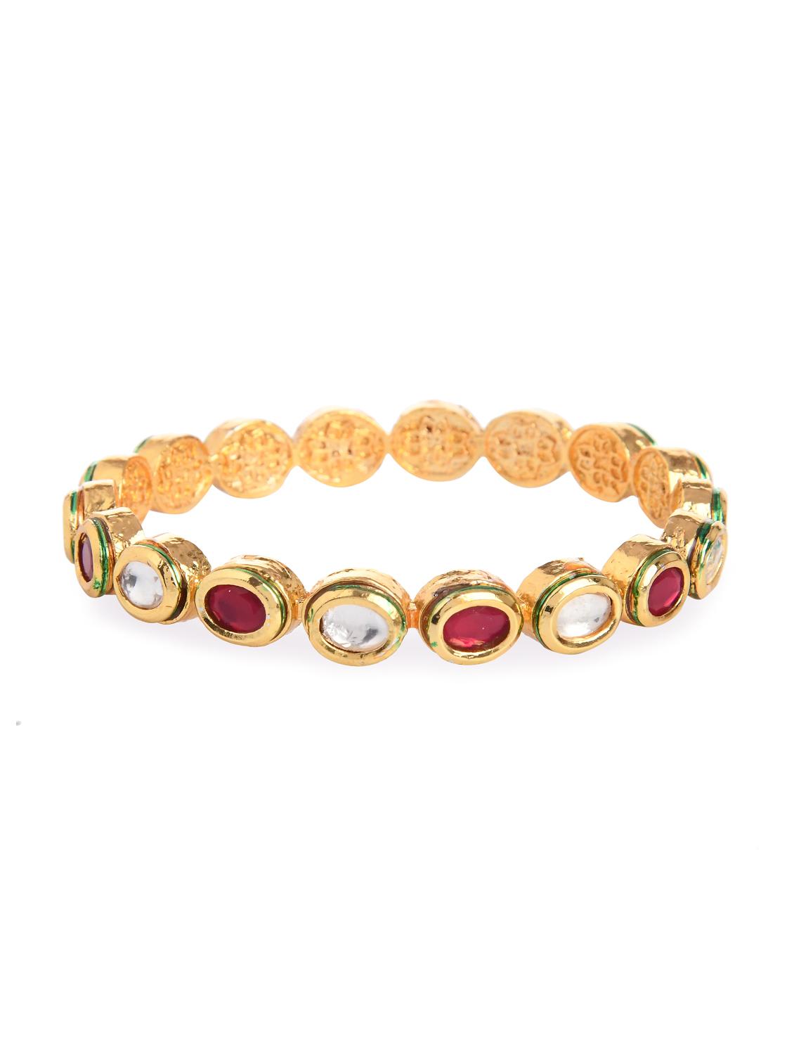 red gold metal bangle - 16829816 - Standard Image - 1