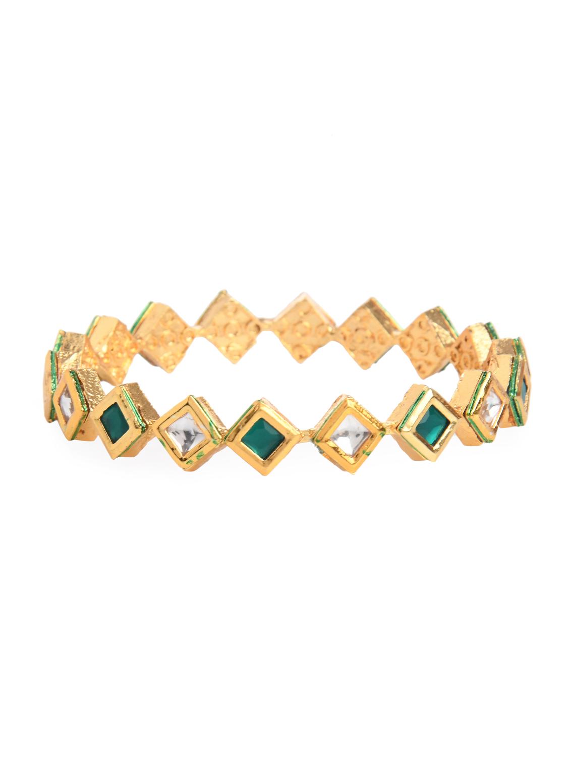 green gold metal bangle - 16829819 - Standard Image - 1