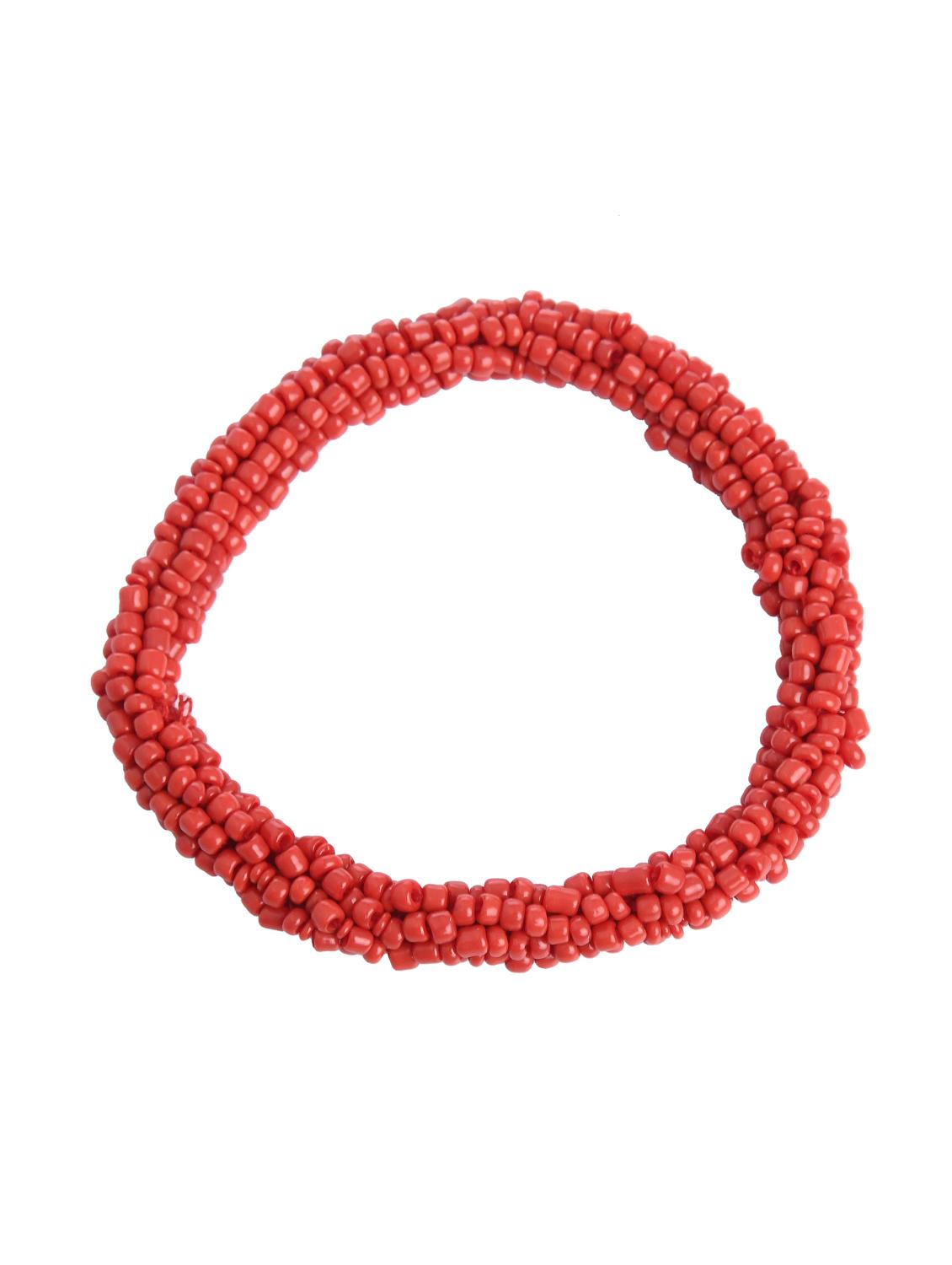 red metal beaded bracelet - 16829825 - Standard Image - 1