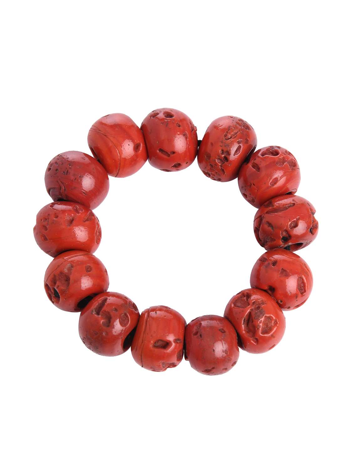 red metal beaded bracelet - 16829826 -  Standard Image - 1